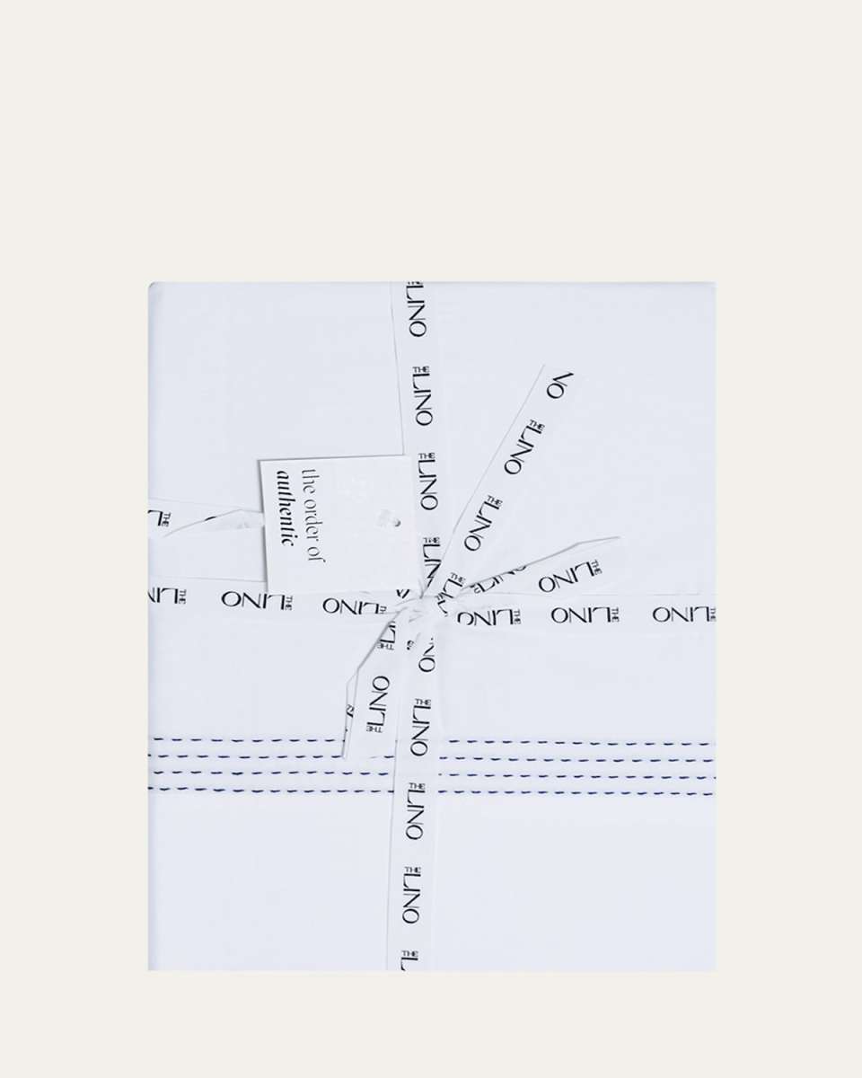 Essential Embroidered King Flat Sheet